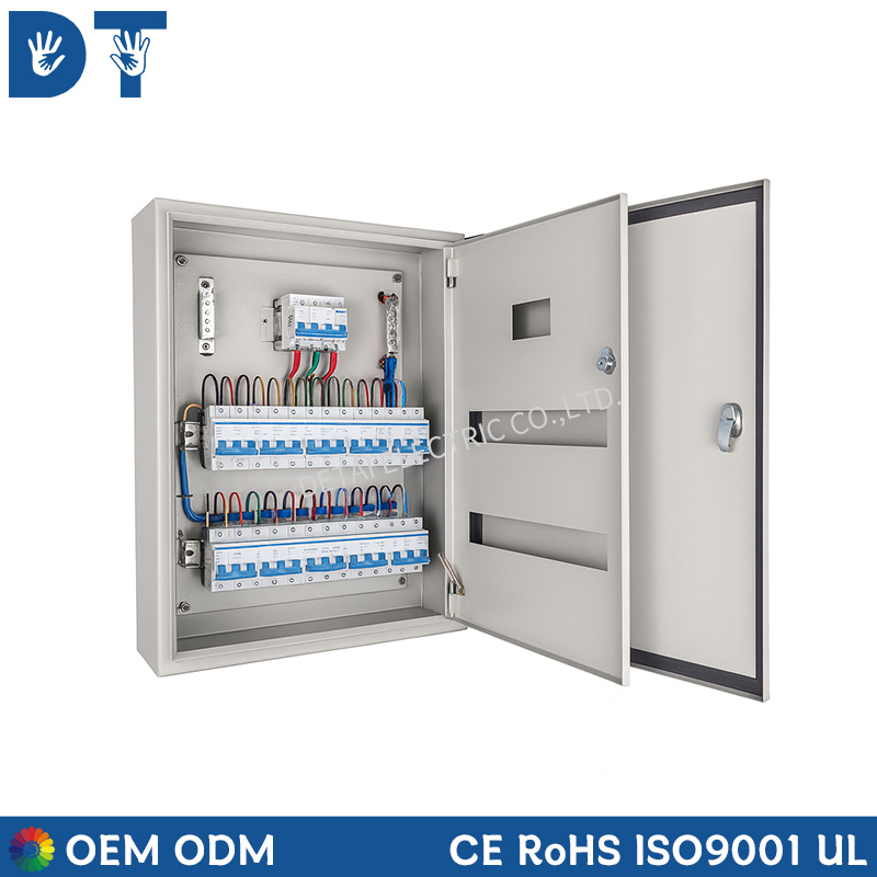 Custom PLC Control Panel with Dual HMI Touch Screen Industrial Automation System Control Cabinet