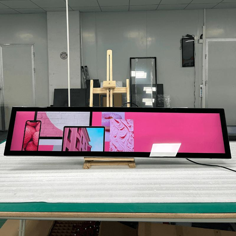 49inch Stretch Screen Bar Monitor Passenger Information Display System for Train Station