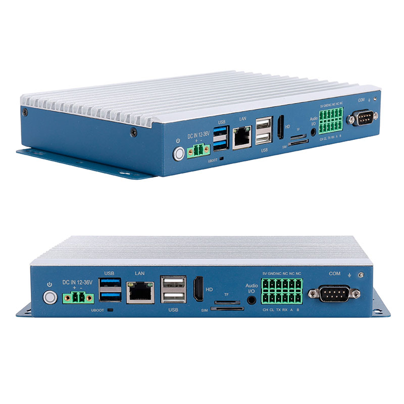 Aluminum Industrial Mini Computer Manufacturer Rk3568 2GB 32GB Embedded Fanless Mini Box PC Arm 9V-36V Android 14 OS Box PCS