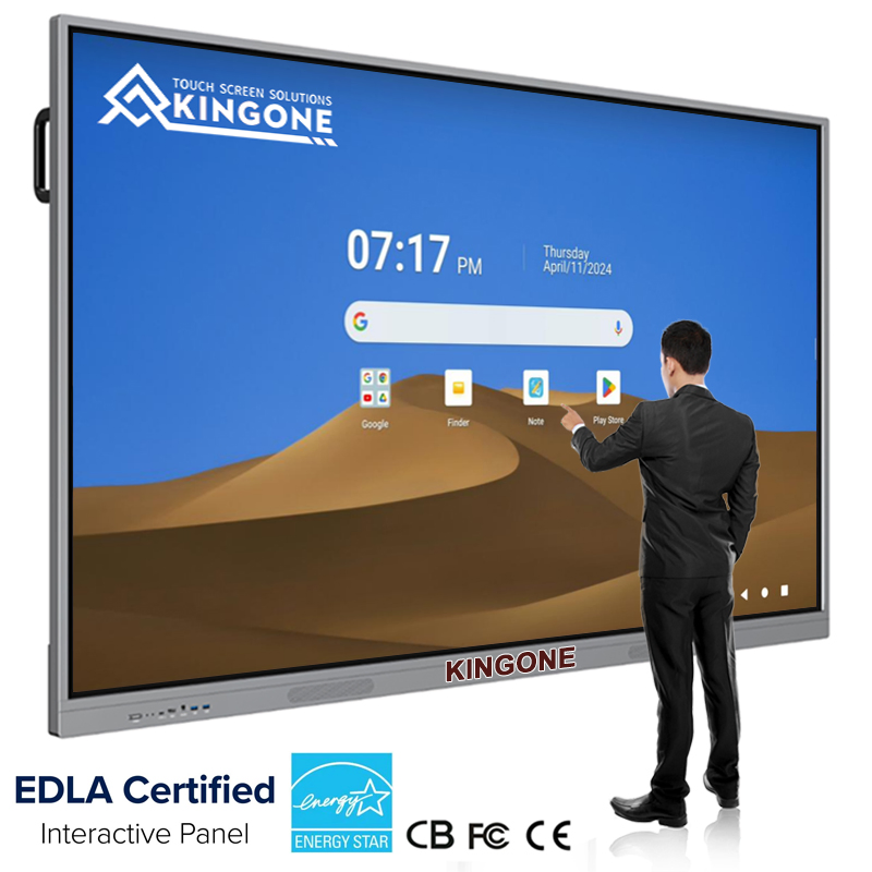 OEM ODM 98 Inch Smart Interactive Whiteboard LCD Touch Screen Display 4K UHD Flat Panel for School Classroom Training