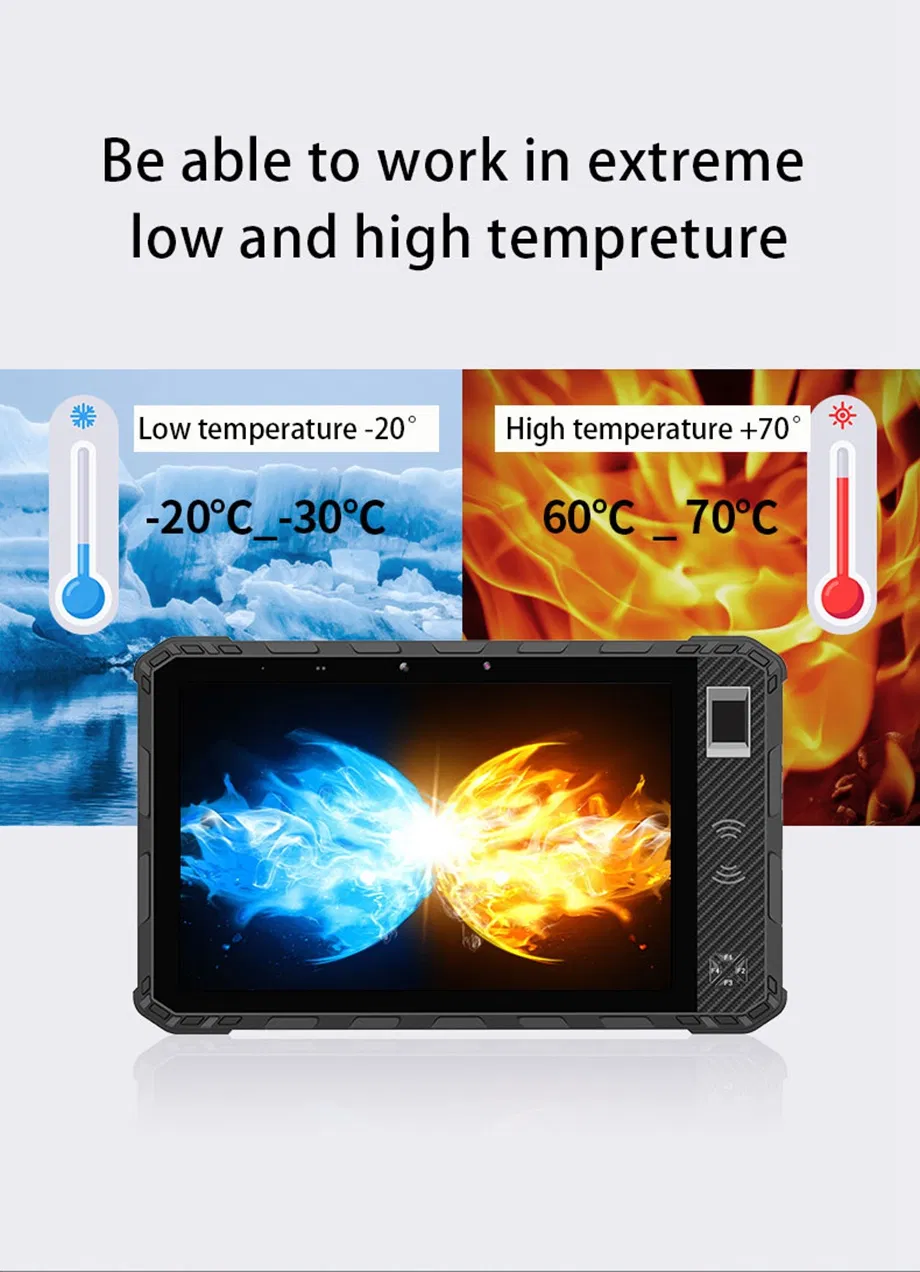 Fingerprint NFC and GPS Function Rugged Tablet Android Industrial Tablet PC