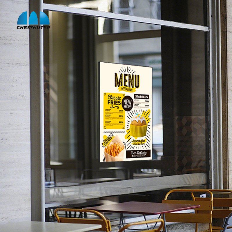 Chestnuter Semi-Outdoor LCD Display Monitor Shop Window Facing High Brightness Electronic Player Rope Hanging Advertising Display