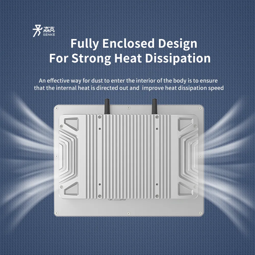 Senke HMI Panel 12.1" Agriculture Engineering Vehicles PC Touch Screen Wall Mount Industrial Screen Panel PC