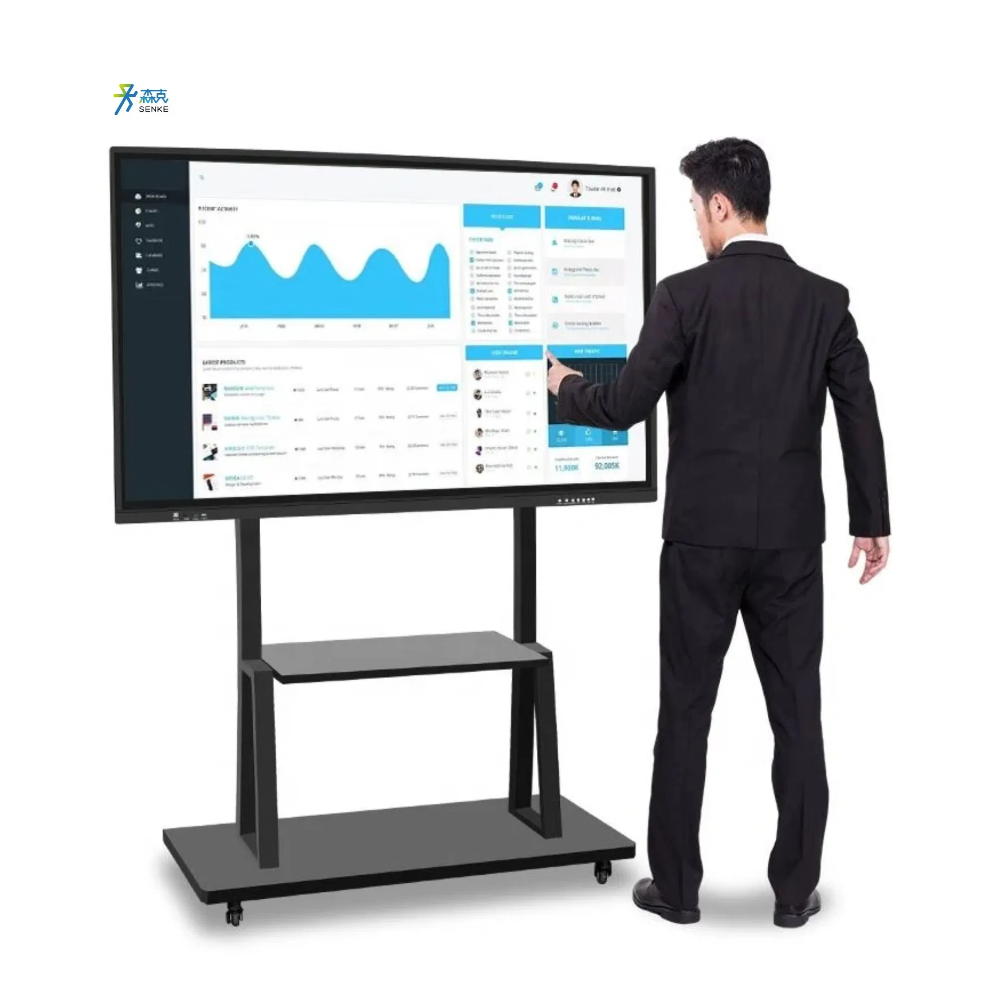 Foldable Portable Digital Signage Bluetooth Operating System