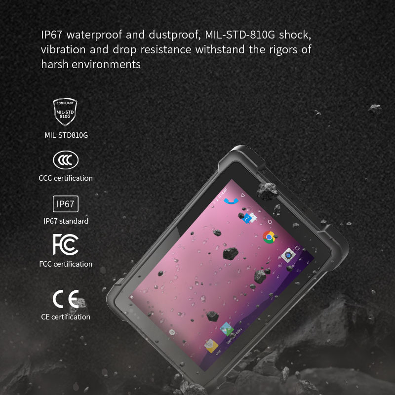 IP67 Rated Rugged Tablet PC with Mtk6771 Processor for Tough Environments
