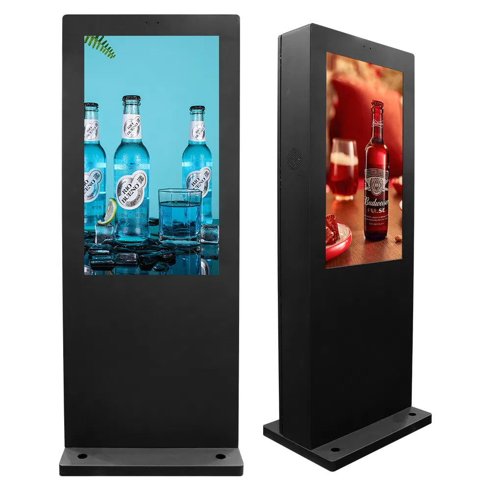 7~100inch IP65 Waterproof High Brightness LCD Outdoor Commercial Advertising Displays Standing Monitor Android 3G/4G Digital Signage Video Touch Screen Display
