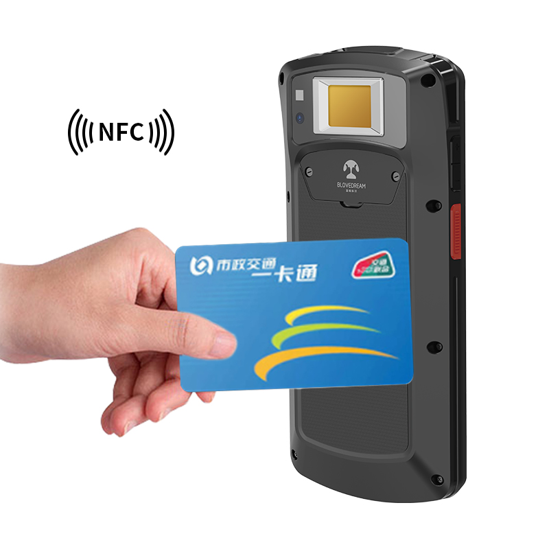4G Lte Rugged Warehouse Industrial Android 8.1 Biometric Fingerprint 1d 2D Qr Barcode Handheld Terminal