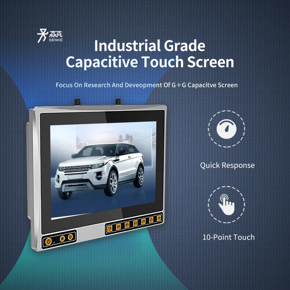 Senke HMI Panel 10 Inch Touch Panel PC Agriculture Engineering Vehicles PC Touch Screen Wall Mount Industrial Screen Panel PC Industrial Display
