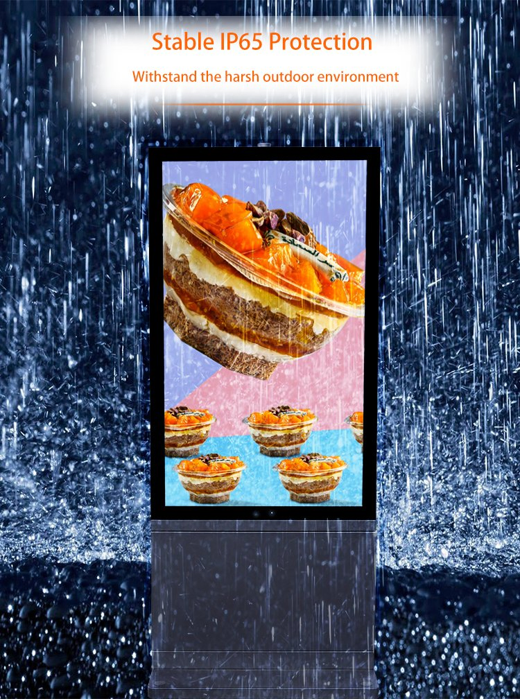 7~100inch IP65 Waterproof High Brightness LCD Outdoor Commercial Advertising Displays Standing Monitor Android 3G/4G Digital Signage Video Touch Screen Display
