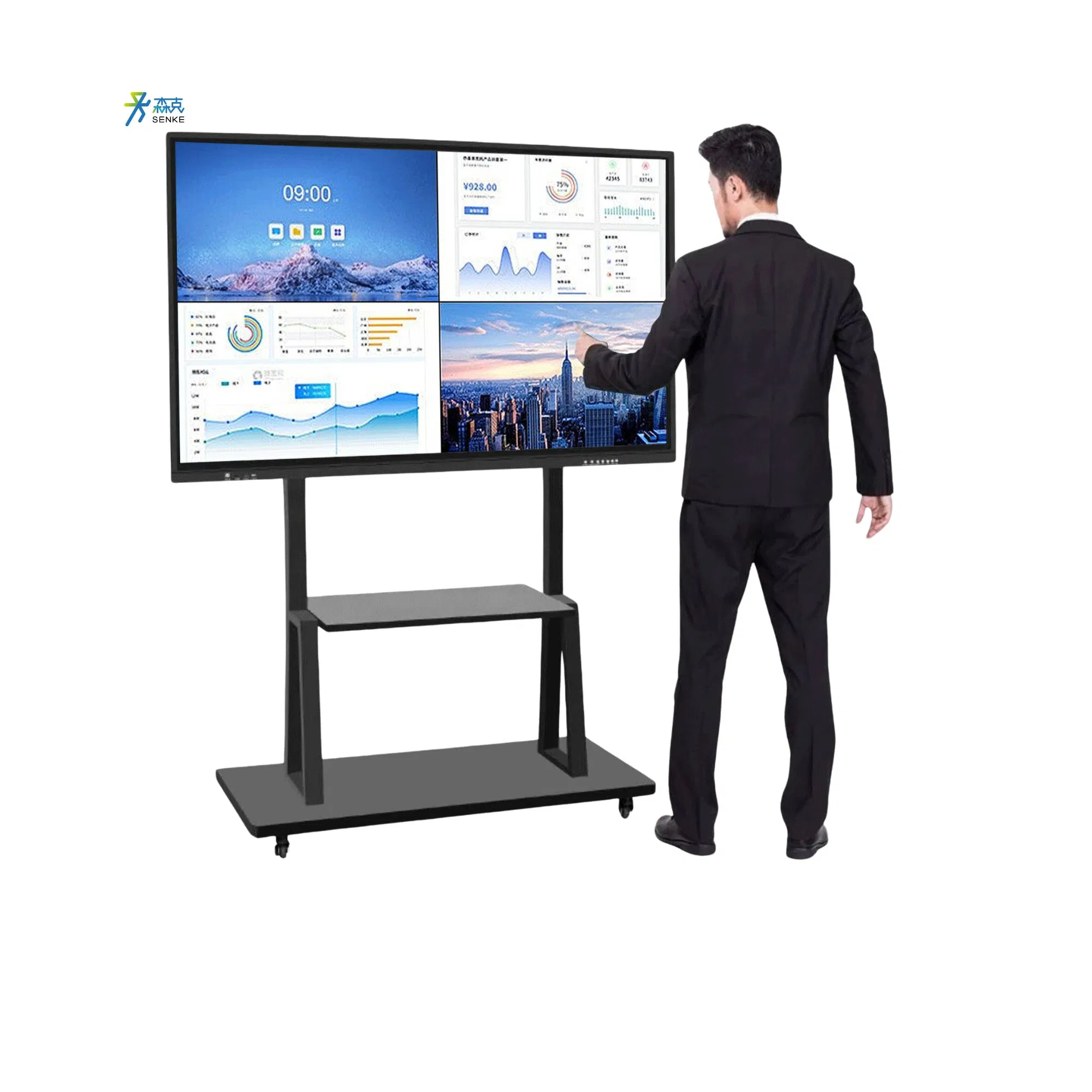 Foldable Portable Digital Signage Bluetooth Operating System