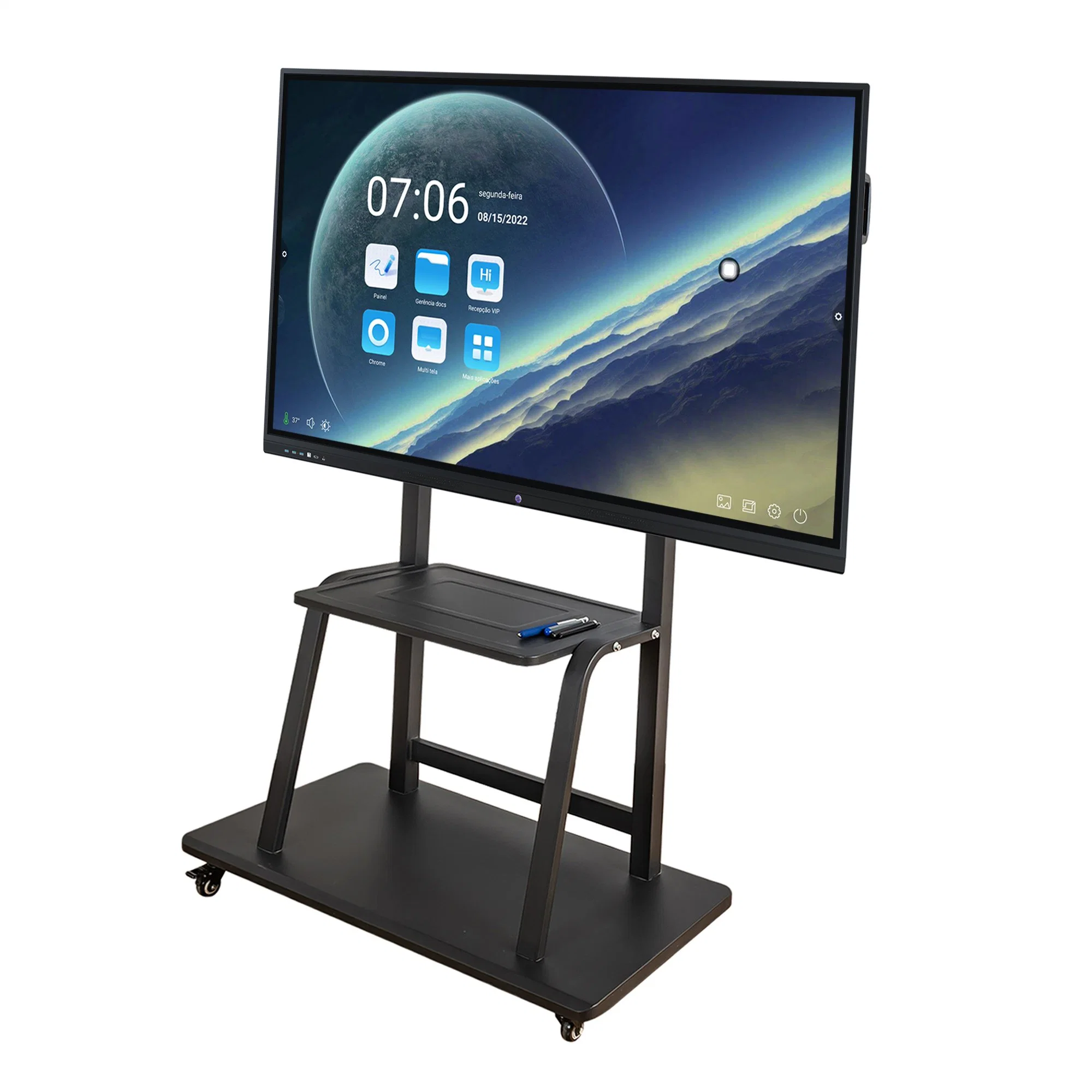 86 Inch Infrared LED Touch Computer 4K Touch Interactive Flat Panel Smart Board Miboard Kiosk Conference Meeting Whiteboard Display for Education