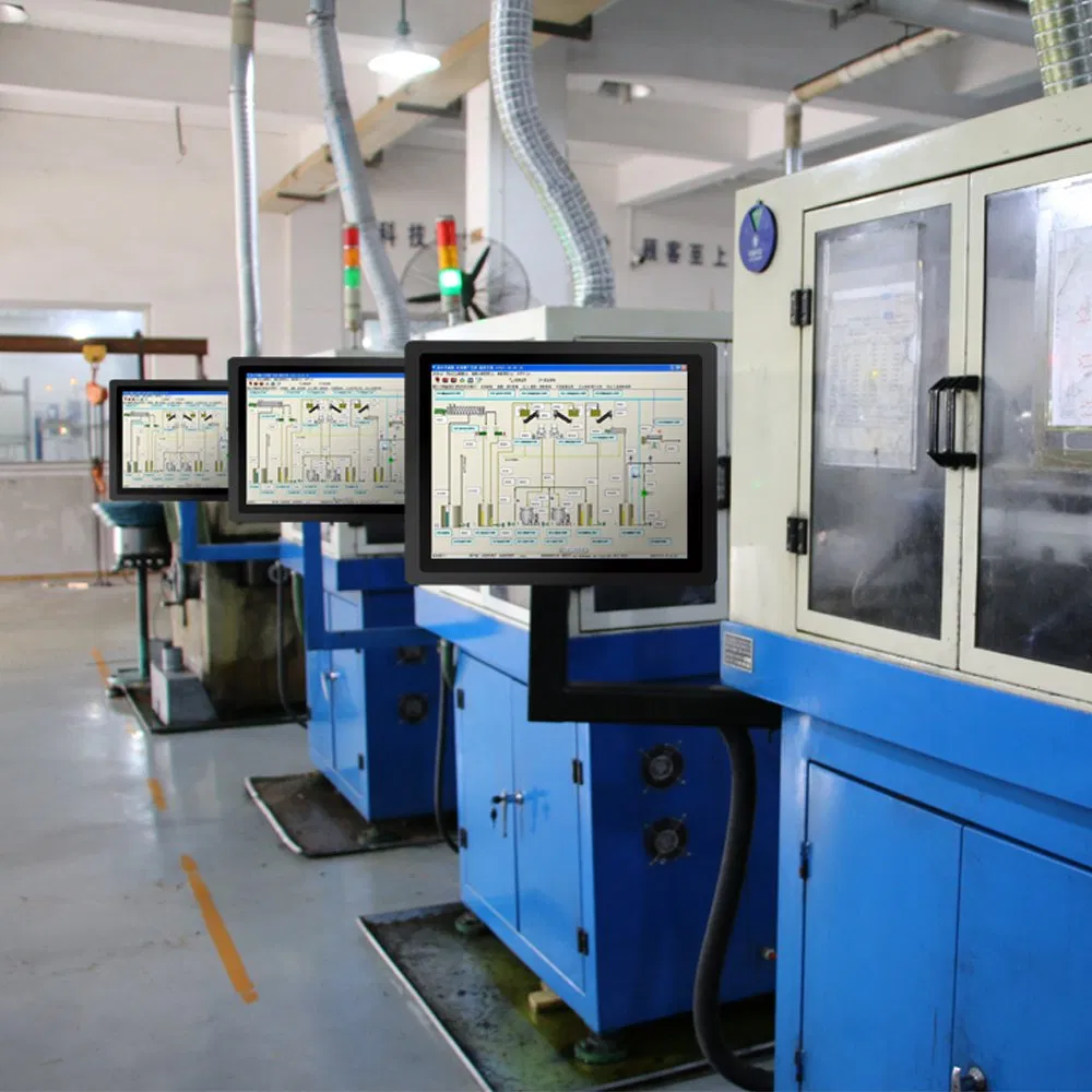 15 Inch LED Screen Fanless Dual LAN All in One PC Touch Screen Embedded Industrial Tablet Computer