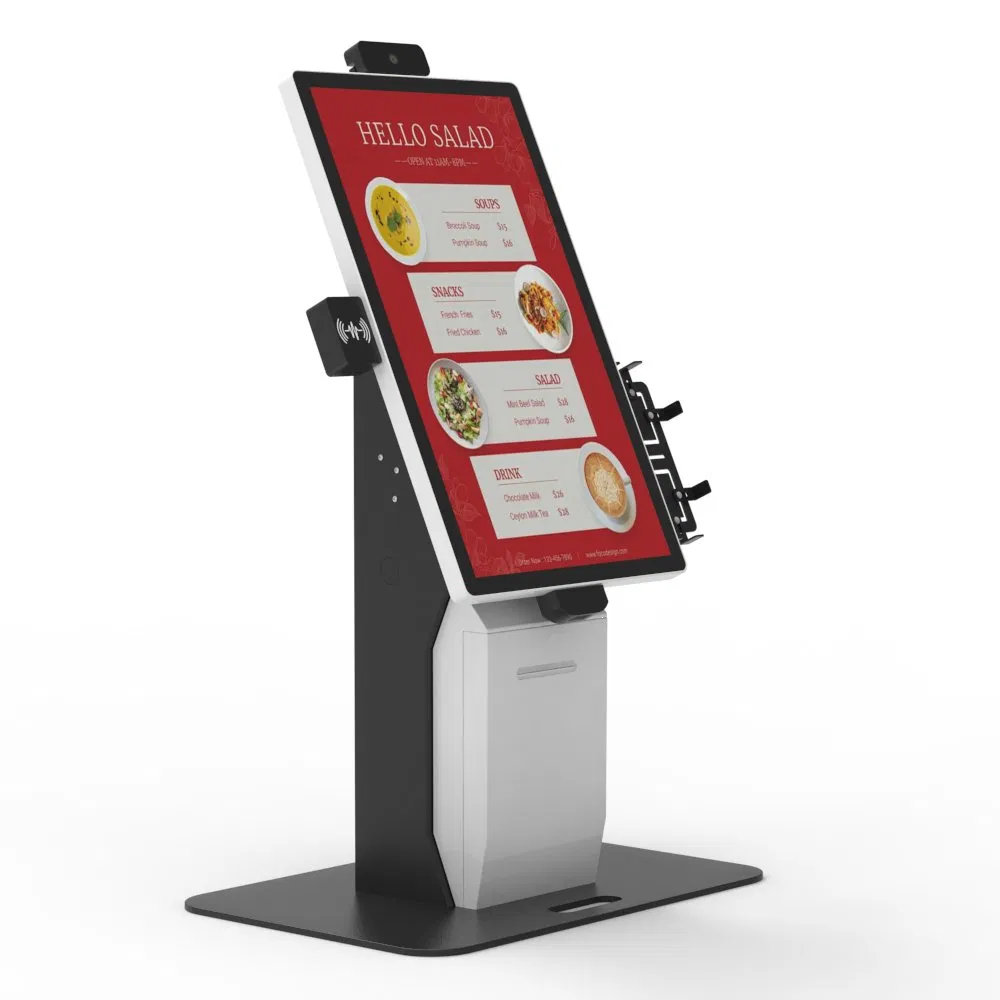 21.5 23.8 Inch Factory Supply Interactive Self Service Kiosk - Touch Screen Ordering &amp; Payment System