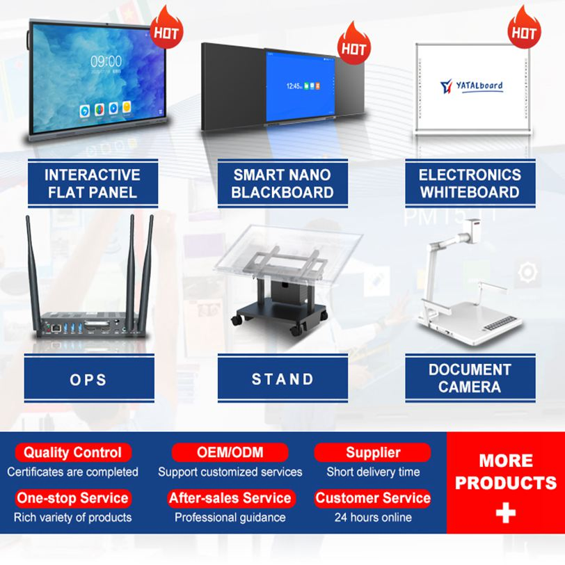 55 65 75 86 98 110 Inch Interactive Whiteboard Touch Screen All-in-One PC Smart Display for School Conference Classroom