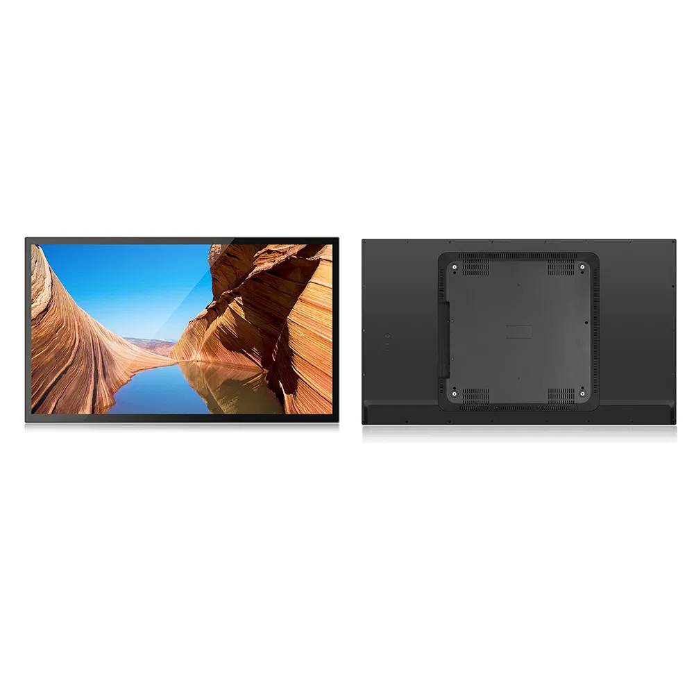 18.5 Inch Capacitive Touch Screen Wall Embedded Fanless Aluminum Frame Industrial Computer