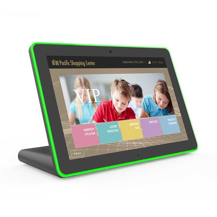 Desktop Build in Stand 10 Inch Android Tablet L Shape Rk3188 RJ45 Poe POS PC 6.0 Android Tablet