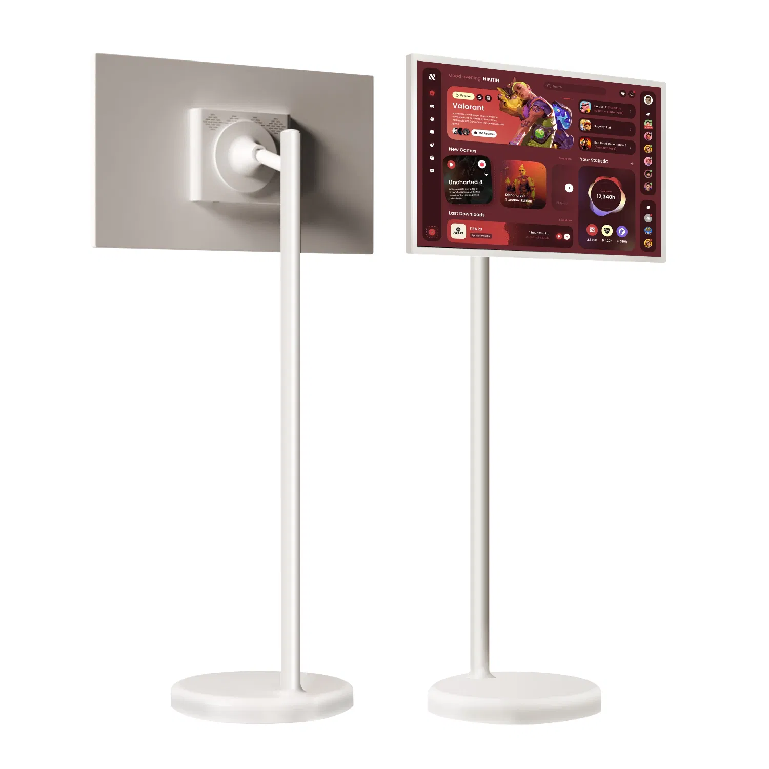 Smart TV Interactive Flat Panel with 8000mAh Battery and Android 12