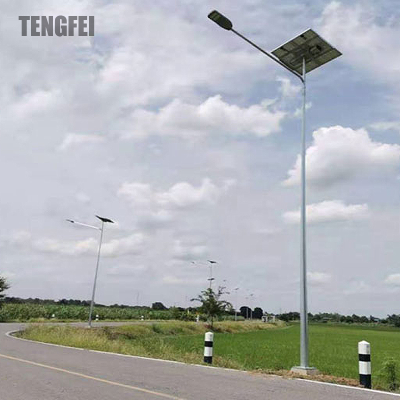 High-Efficiency LED Solar Street Light with Split Panel