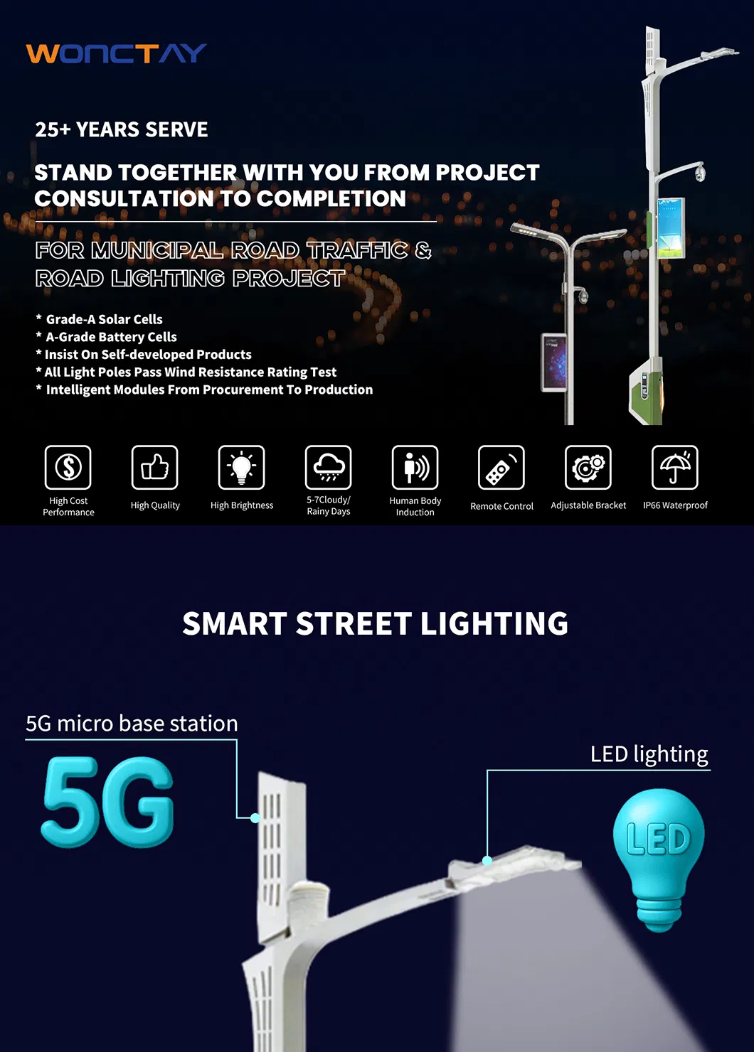 Smart City Solar Street Lighting