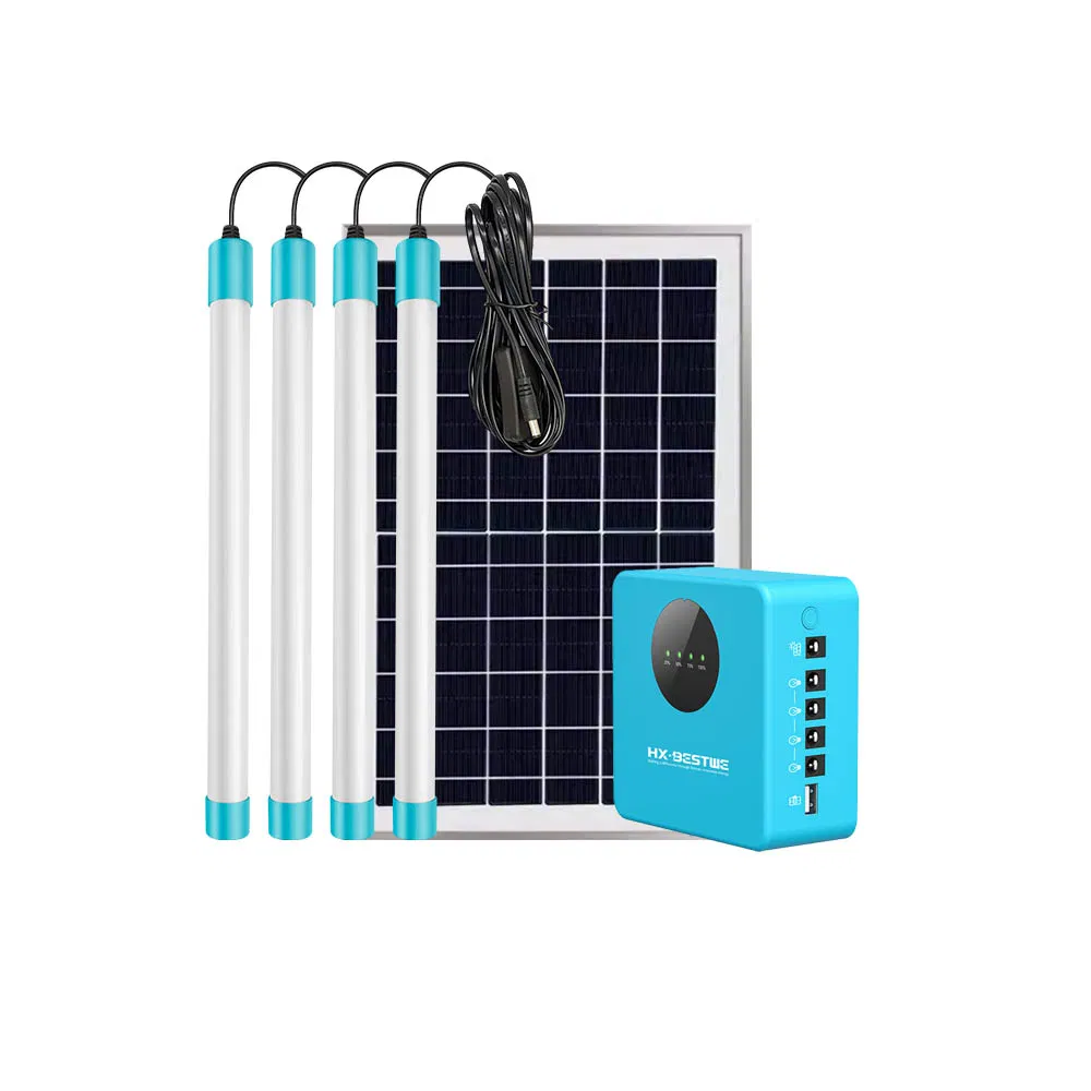 Smart Solar Generator with Rechargeable Battery and LED Lighting Solar Energy Home System