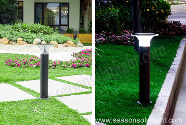 High Lumen Solar Lighting System Alu. Material Outdoor Garden LED Solar Bollard Lighting