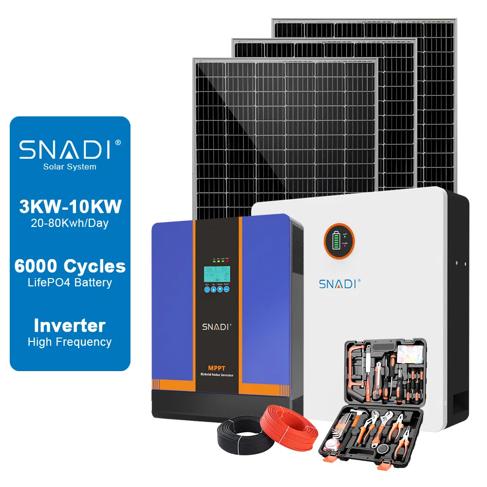 Off Grid Solar Power System 5kw Complete Kit Solar Energy System