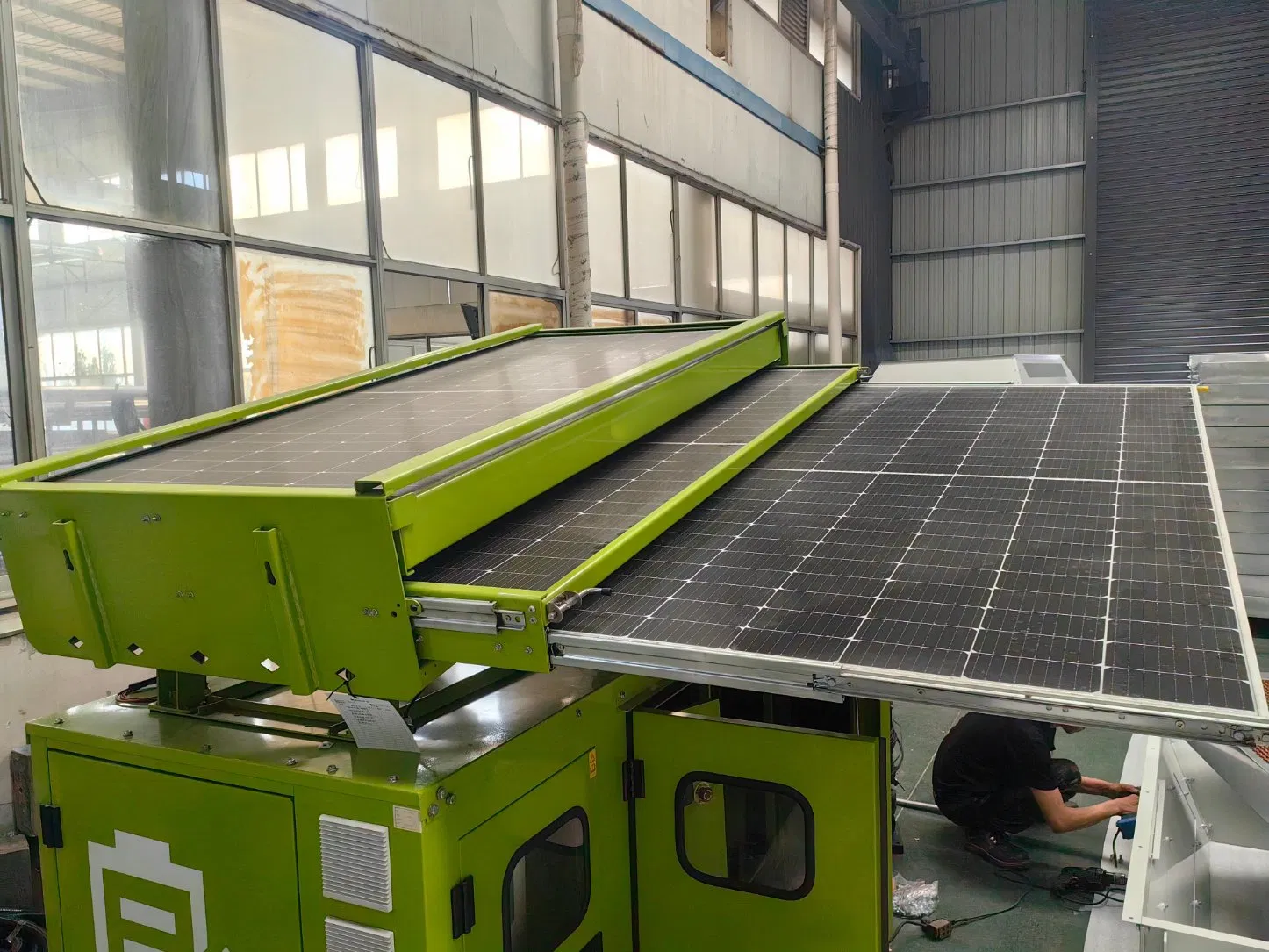 Hybrid Power Solution with Built-in Solar Panel Battery and Diesel Generator