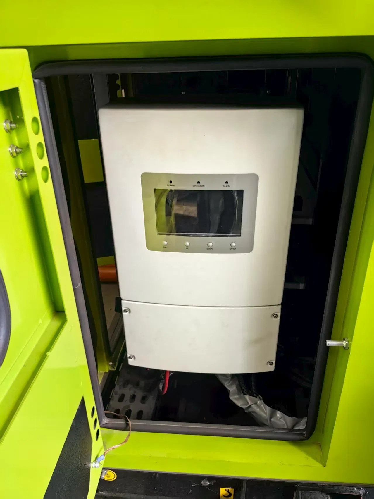 Hybrid Power Solution with Built-in Solar Panel Battery and Diesel Generator