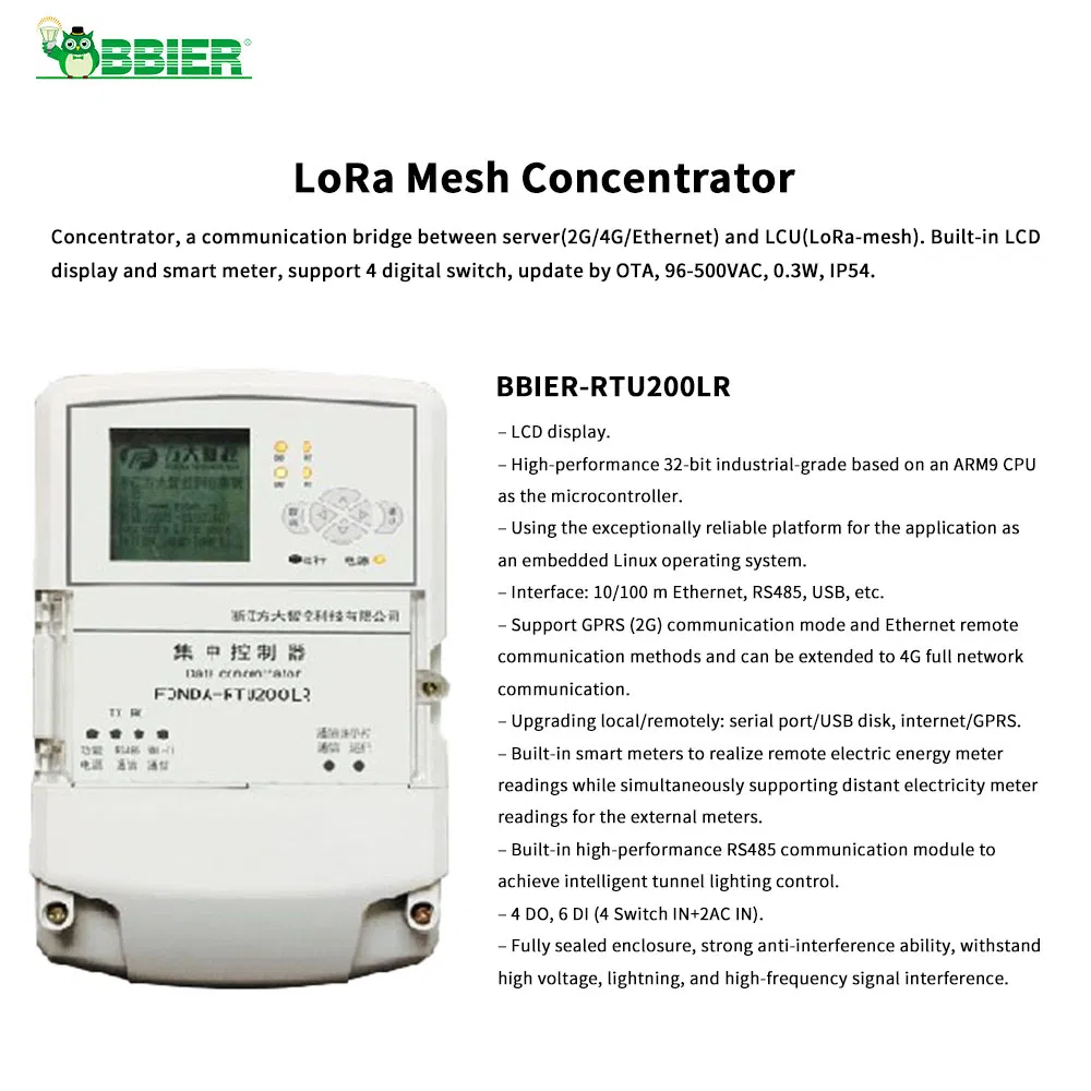 Automatic Adjustment Lighting Mode Lora Mesh Concentrator MPPT Solar Charge Controller Smart Street Lighting System