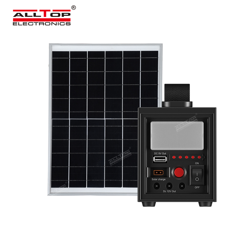 Alltop High Power Mobile Multifunction in One Camping Security Outdoor Solar Power System