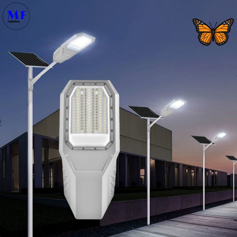 Factory Price 100W 200W Outdoor Lighting IP66 Waterproof Split Solar Street Light LED Road Lamp Solar Street Garden Light with Sensor for Garden Plaza