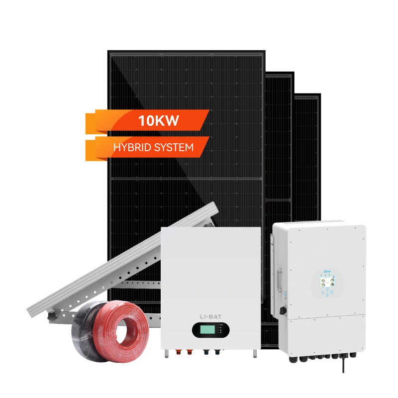 10kw 20kw 30kw 50kw 80kw 100kw 5-120kw Hybrid Solar Energy Power System for Commercial Residential Home Use