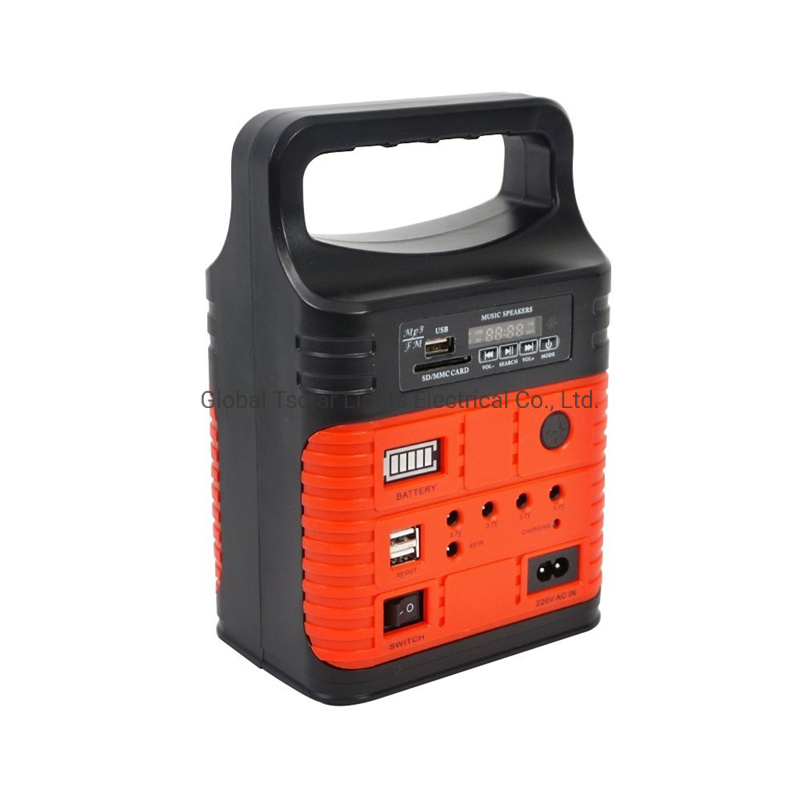 LED Solar Home Power System of Lighting Solar Power Kit Home Security System Solar Radio Solar FM Rechargeable LED Bulbs Solar Home Lighting System