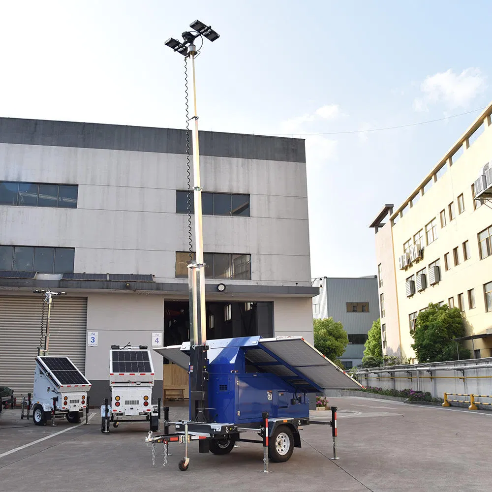 Solar-Powered CCTV Camera Trailer Monitoring System