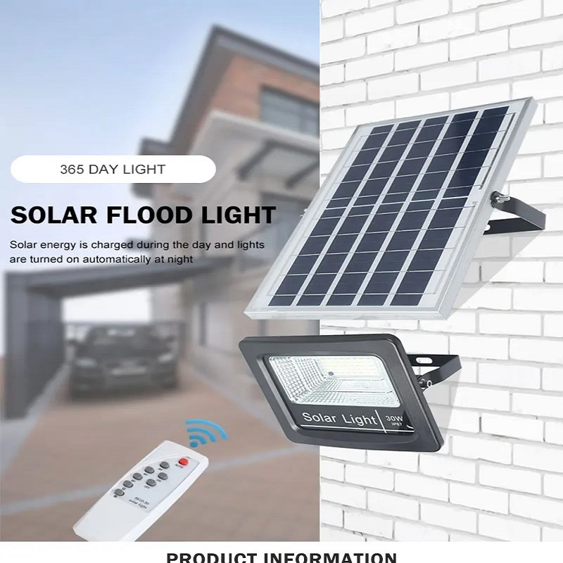 Solar Remote Motion Sensor Energy Saving Power System Lamp 60W*2 Smart Solar Charger Bulb Solar Spot Lighting Solar Flood Light