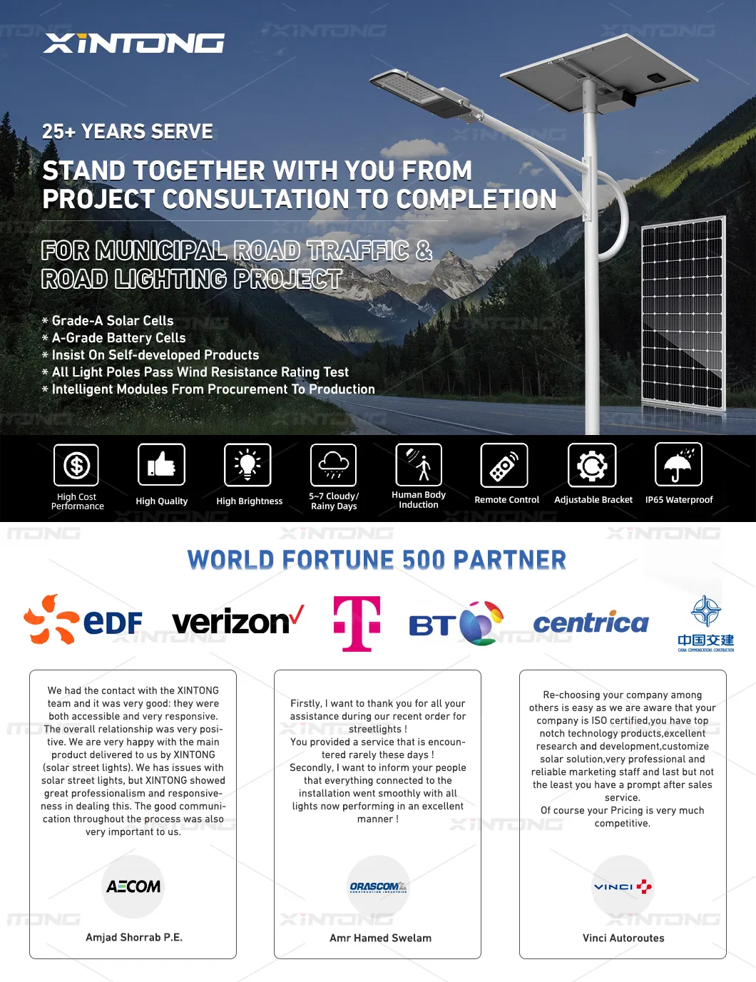 Waterproof Outdoor Solar Street Lamp