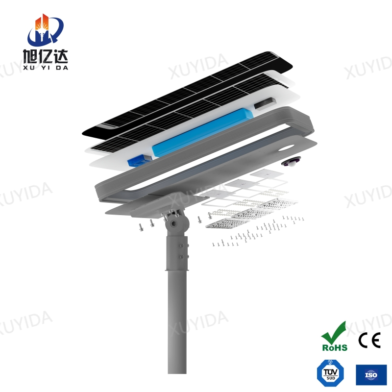 Chinese Manufacturer All in One LED Solar Street Light with Lithium Battery