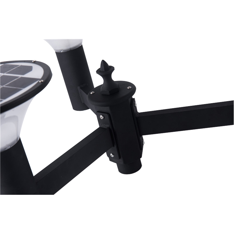 Wire Free Triple Lantern Heads IP67 Garden Light, Waterproof 15W Easy DIY Installation Anti-Corrosion Solar Charging System Square Lighting.