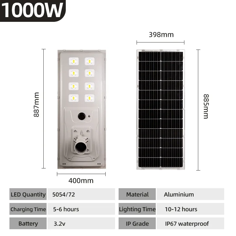 Solar Street Light Front View
