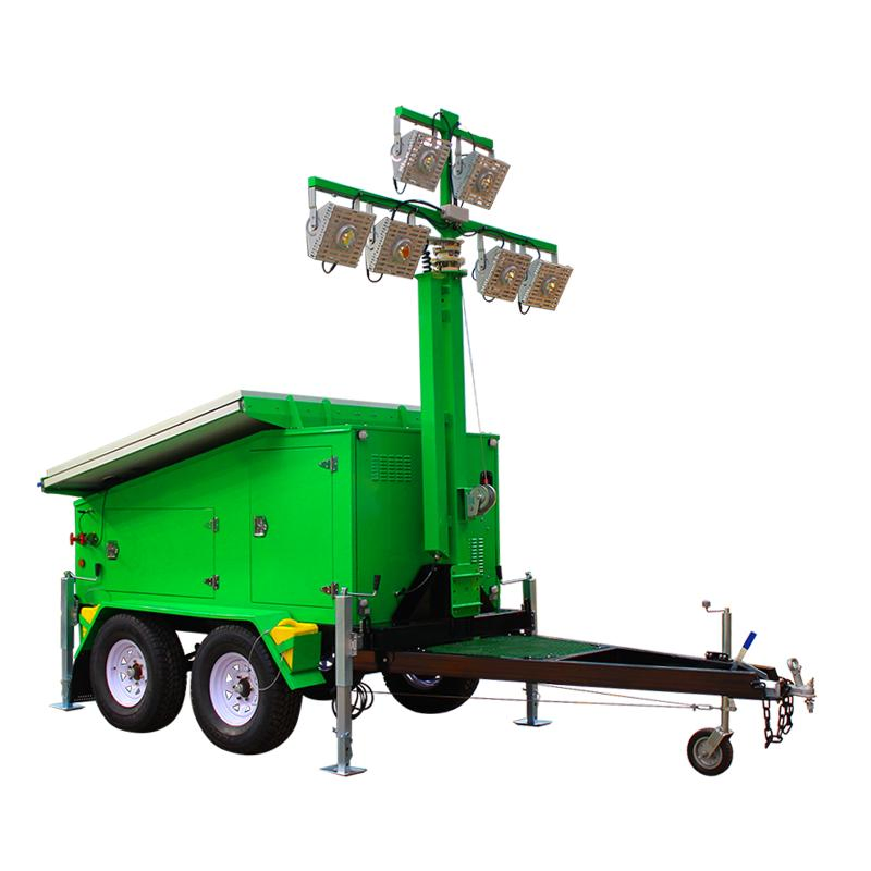 Mobile Solar Surveillance Trailer Quick Deloyment Security System Vts900A-C