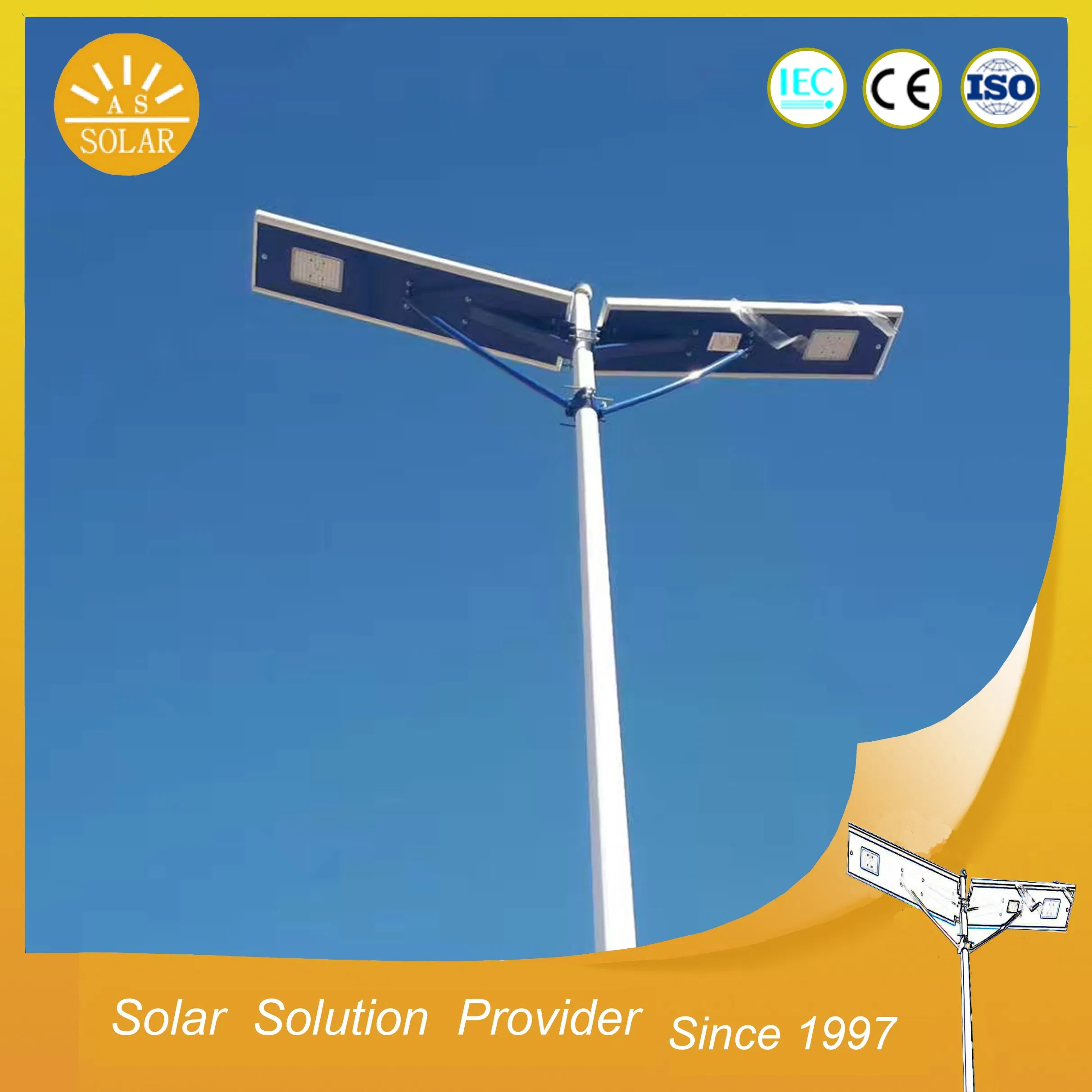Factory Direct IP65 CREE Chip 50W Solar LED Street Lighting