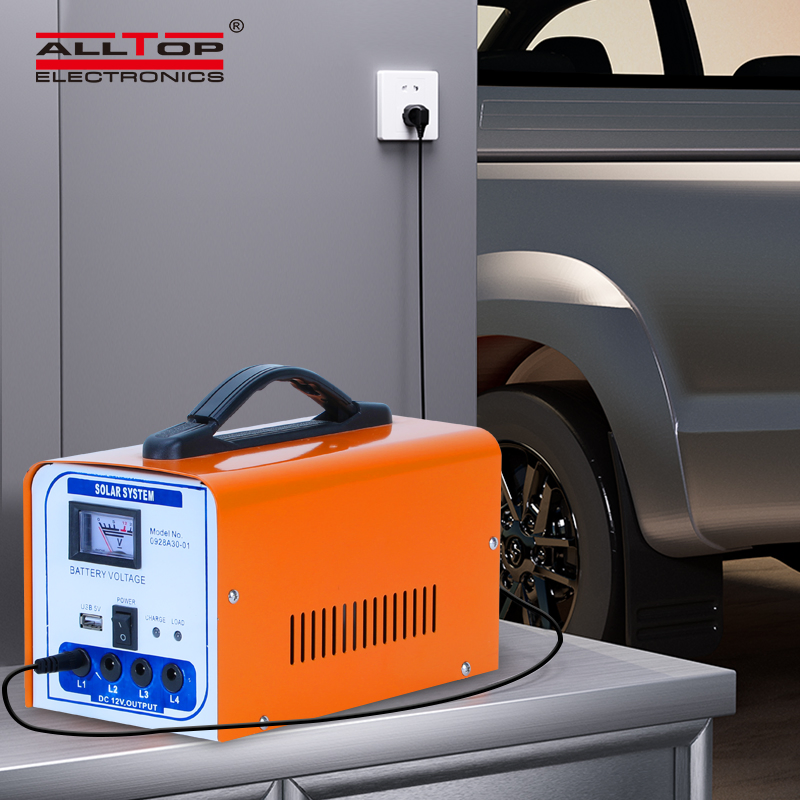 Portable High Quality Energy Saving Security Protection LED Lighting Camping Solar Home Solar Power System