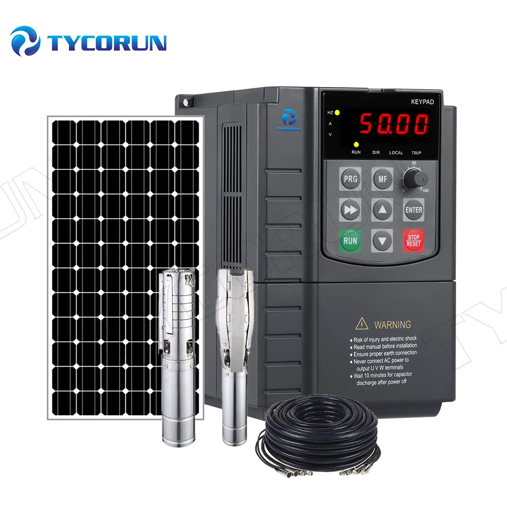 Tycorun 2kw 3kw 4kw Deep Well AC DC Solar Submersible Pump System 48V 72V 415V Water Sprinkler Irrigation Systems for Farm Use
