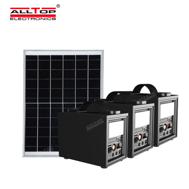 Alltop High Power Mobile Multifunction in One Camping Security Outdoor Solar Power System