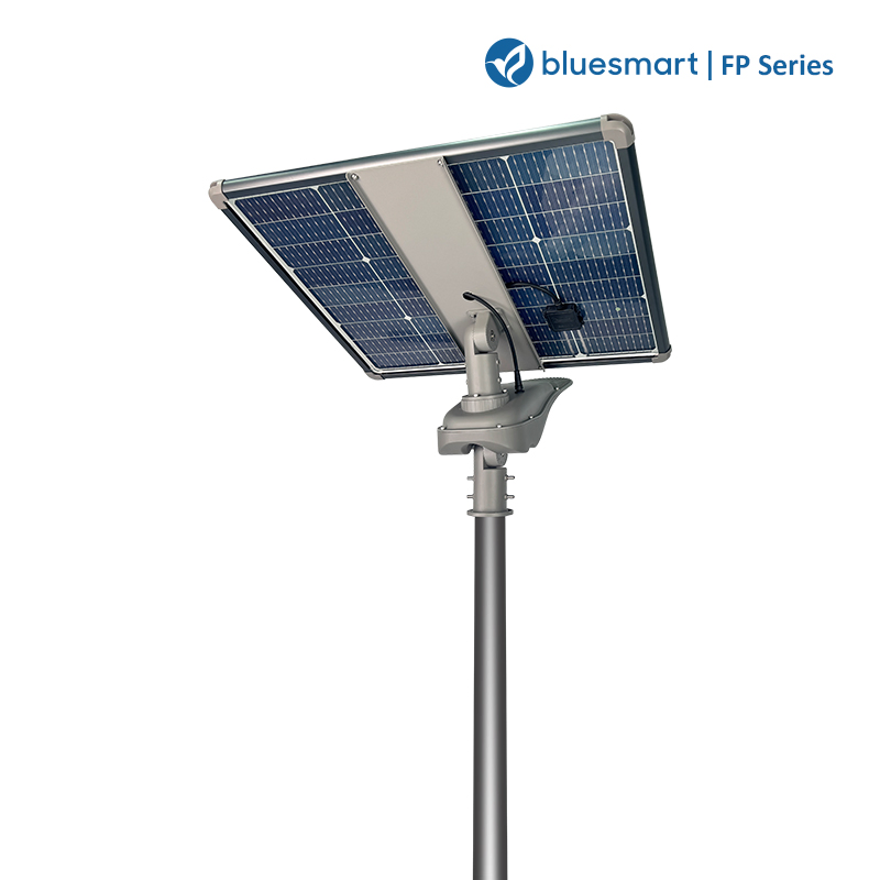 Solar System Security Outdoor Lamp Durable Lithium Battery with Solar Panel and Pole