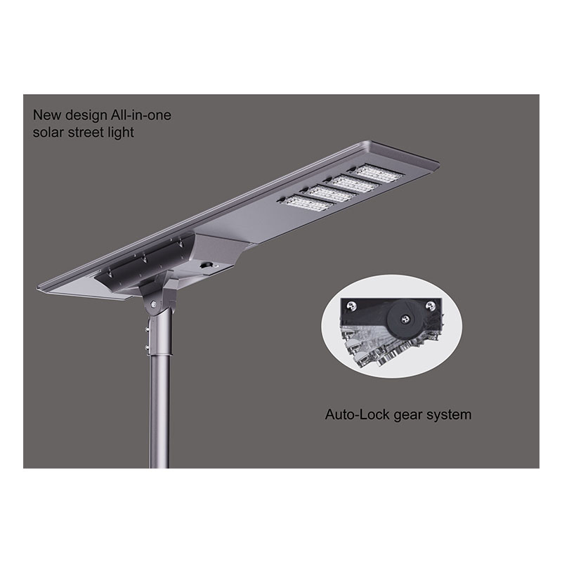 IP65 Solar Street Lighting System with Rotatable LED Module and Long Lifespan Battery