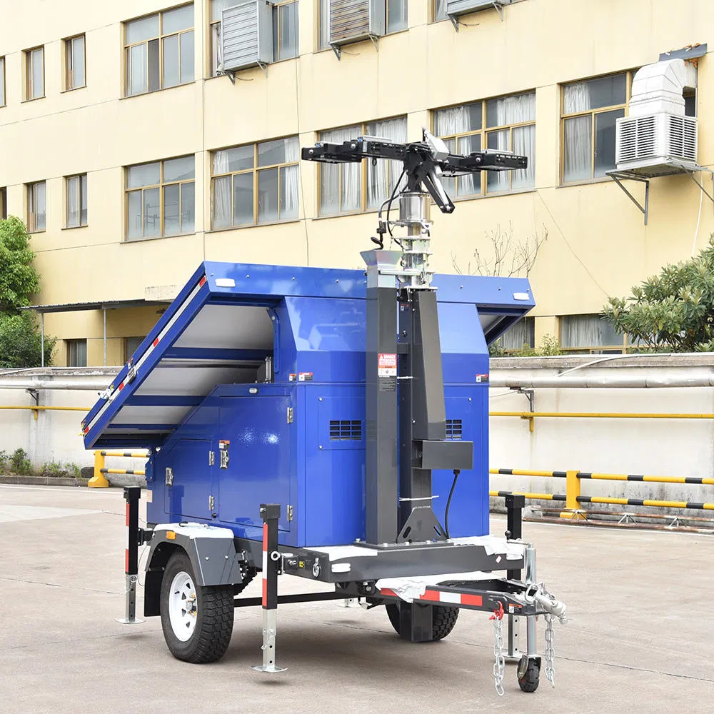 Solar-Powered CCTV Camera Trailer Monitoring System
