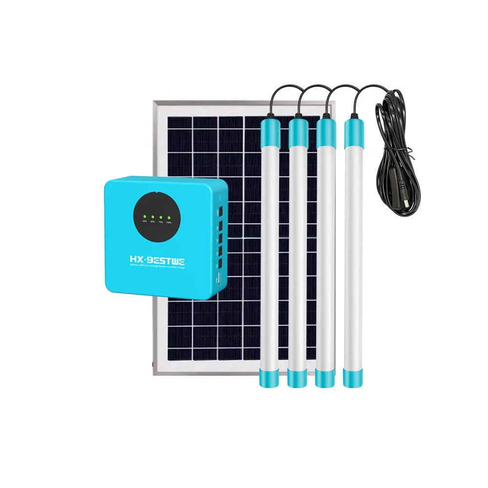 Solar Panel System Le Tube Light Mobile Charging Energy Storage Portable Household Camping Emergency Lighting