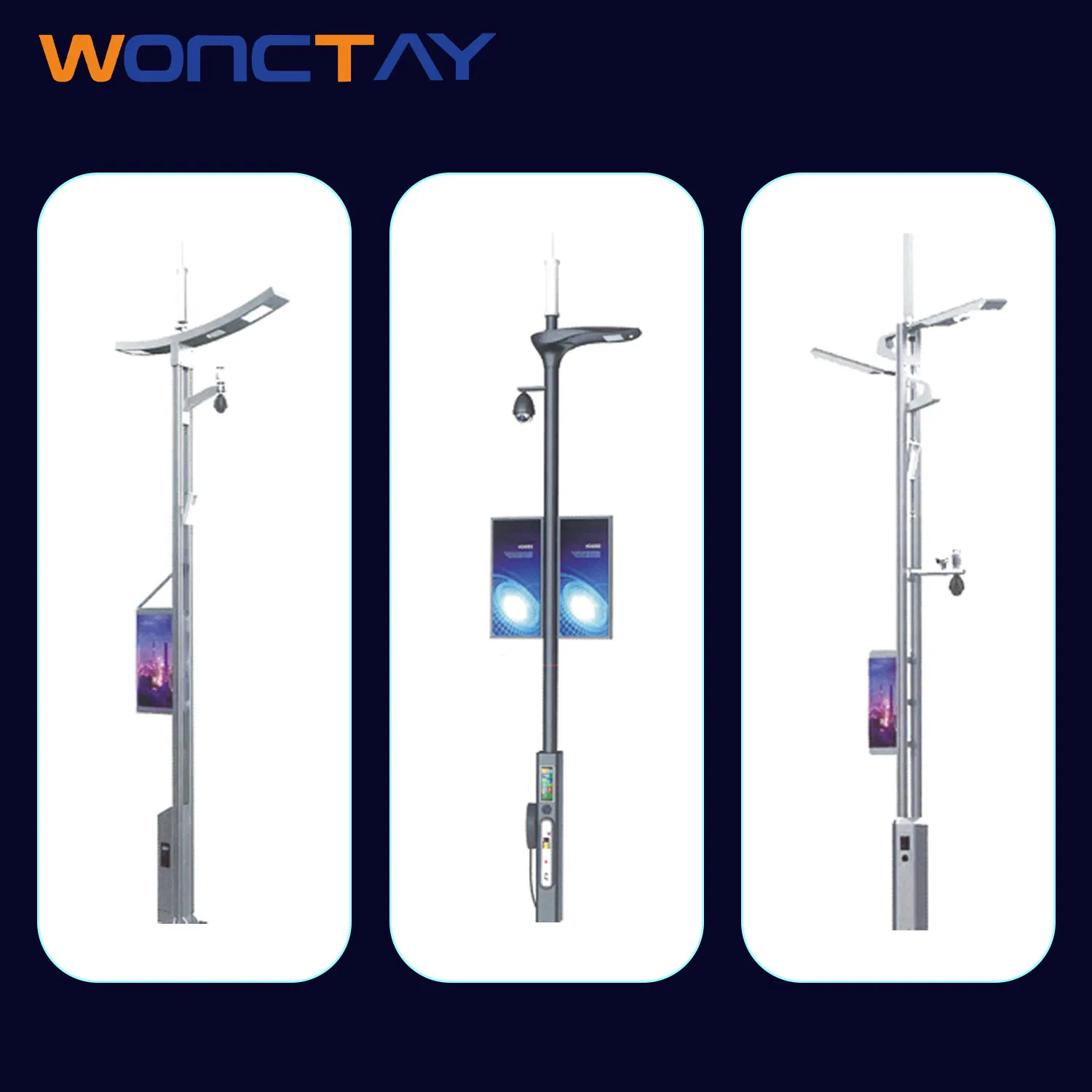 Wonctay Big Data System Smart City Solar Street Lighting with Factory Price