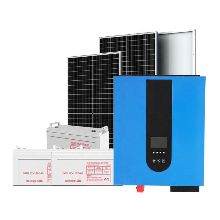 Residential Use Solar Energy System 1kw 2kw 5kw 10kw Solar Inverter Hybrid off Grid Solar System for Home Solar Panel Kit Hybird Solar System Price